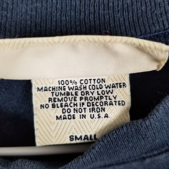 Nantucket Spirit Shirt Oversized Adult Small Dark Blue Long Sleeve T Shirt Text - Picture 5 of 6